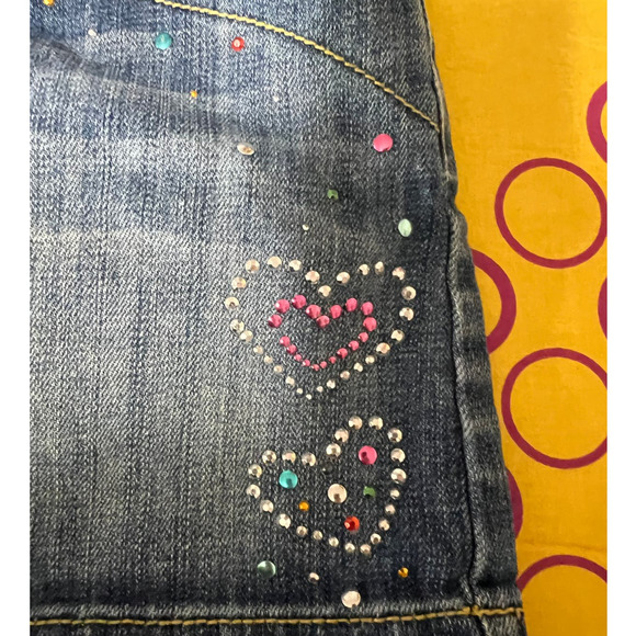 Place One Denim Skirt with Heart Embellishment, Size 6X - Picture 5 of 6